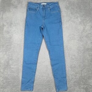 Womens Levi's 721 HIGH RISE SKINNY Stretch Skinny Blue Jeans Size 30